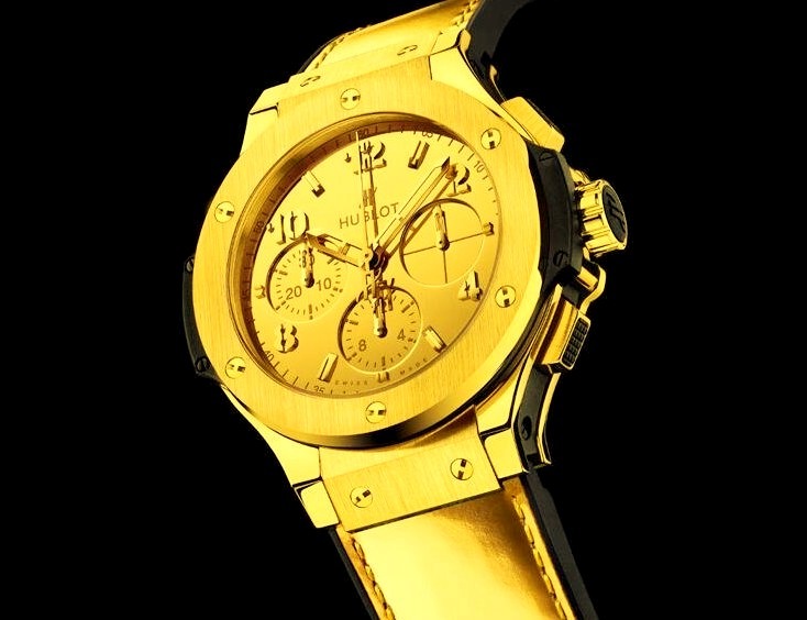 Gold Hublot Watch