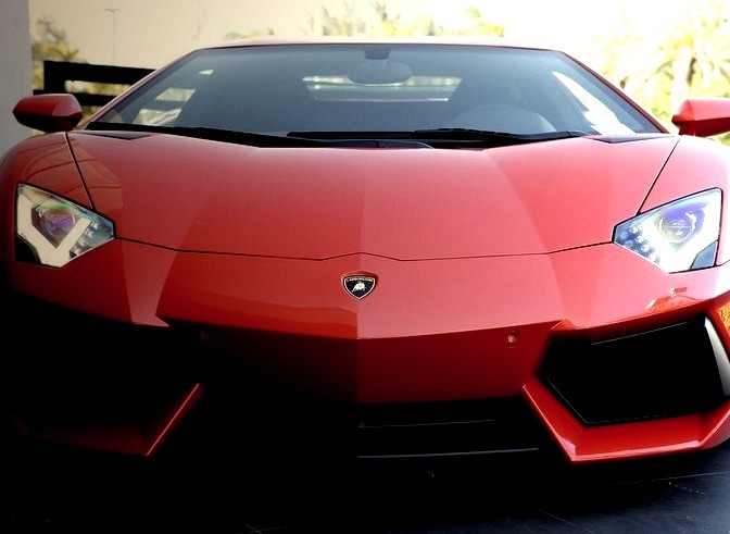 Lamborghini Front Red
