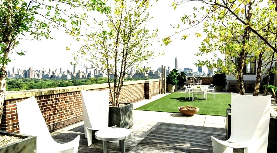 Outdoor Patio of New York Apartment