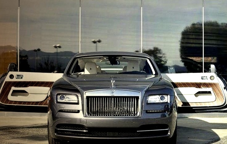 Rolls Royce with Doors Wide Open
